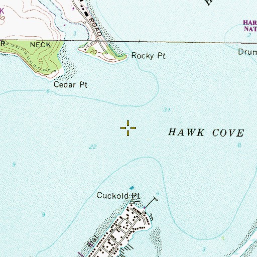 Topographic Map of Back River, MD