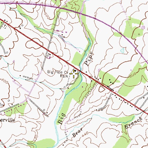 Topographic Map of Big Pipe Creek Park, MD