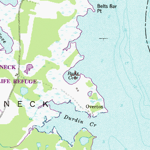 Topographic Map of Bogle Cove, MD