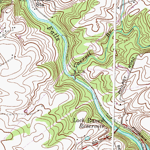 Topographic Map of Carroll Branch, MD