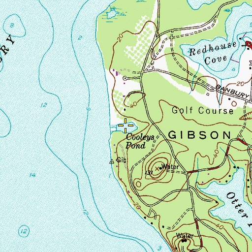 Topographic Map of Cooleys Pond, MD