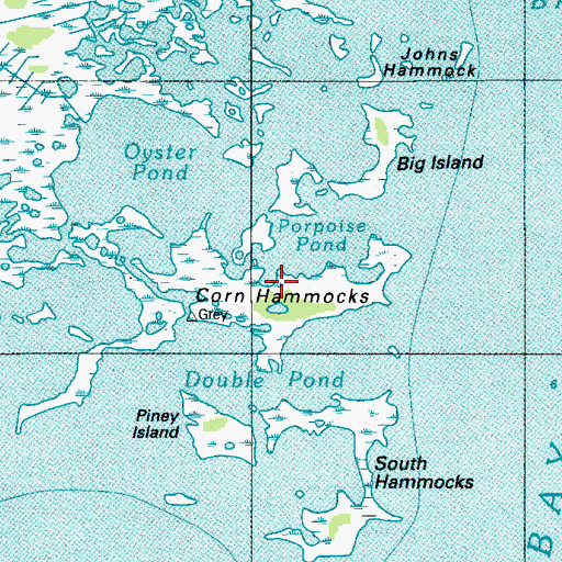 Topographic Map of Corn Hammocks, MD