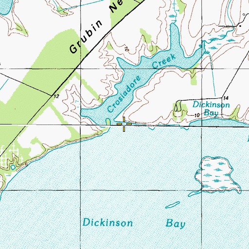 Topographic Map of Crosiadore Creek, MD