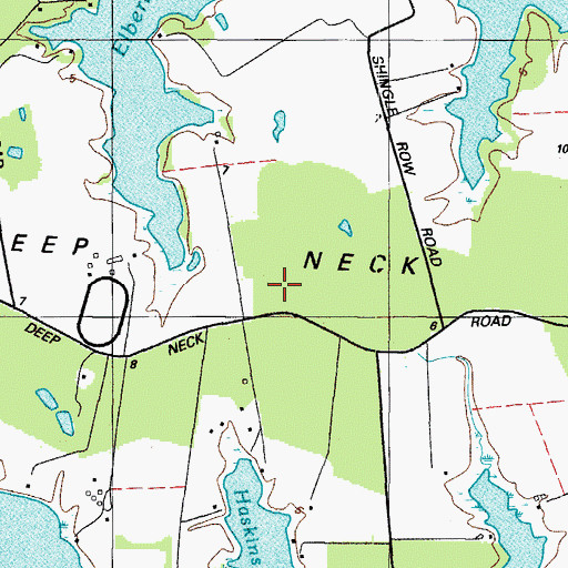 Topographic Map of Deep Neck, MD