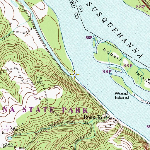 Topographic Map of Deer Creek, MD