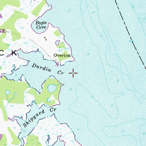 Topographic Map of Durdin Creek, MD