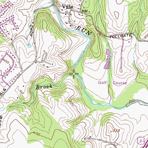 Topographic Map of Elbow Brook, MD