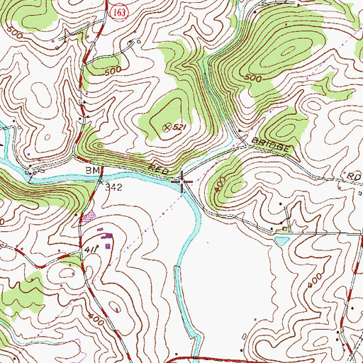 Topographic Map of Falling Branch, MD