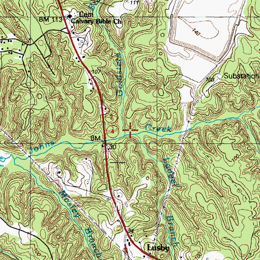 Topographic Map of Goldstein Branch, MD