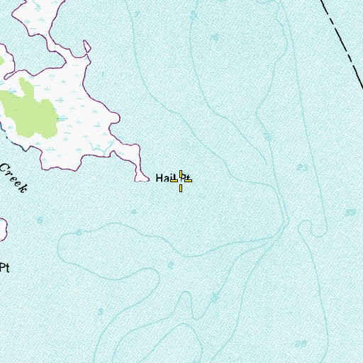 Topographic Map of Hail Point, MD