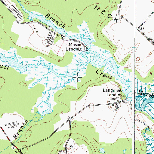 Topographic Map of Icehouse Branch, MD