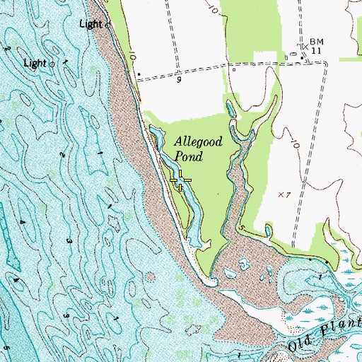 Topographic Map of Little Annemessex River, VA