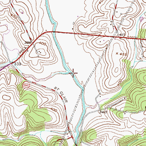Topographic Map of Little Deer Creek, MD
