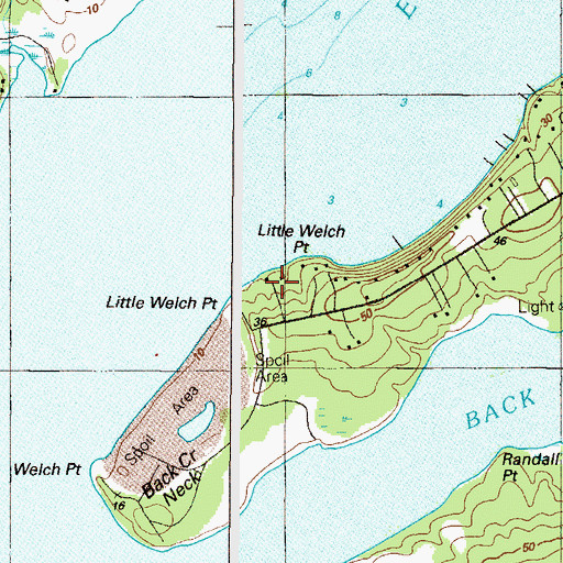 Topographic Map of Little Welch Point, MD