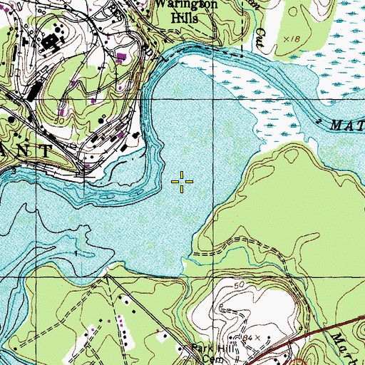 Topographic Map of Marbury Run, MD