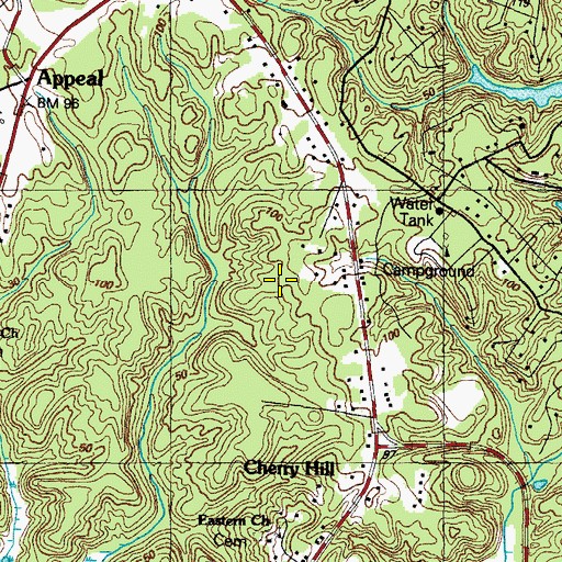 Topographic Map of Olivet School, MD