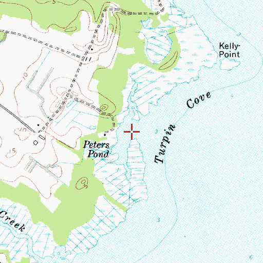 Topographic Map of Peters Pond, MD
