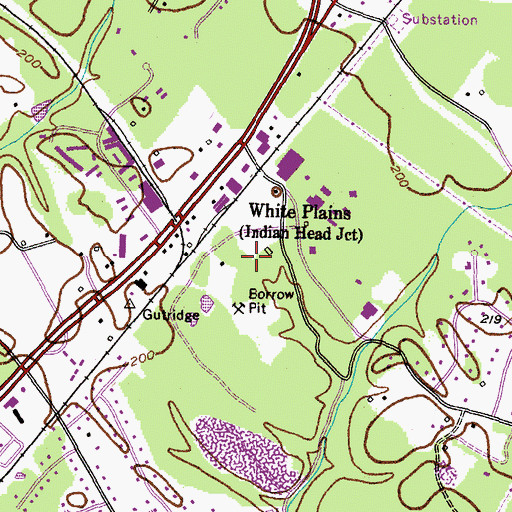 Topographic Map of Piney Church, MD
