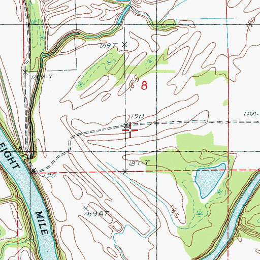 Topographic Map of Spencer Place, AR