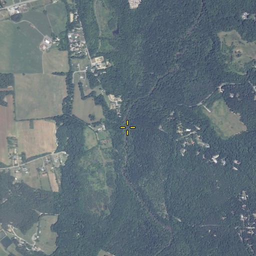 Aerial/Satellite Image of Queen Anne Bridge, MD