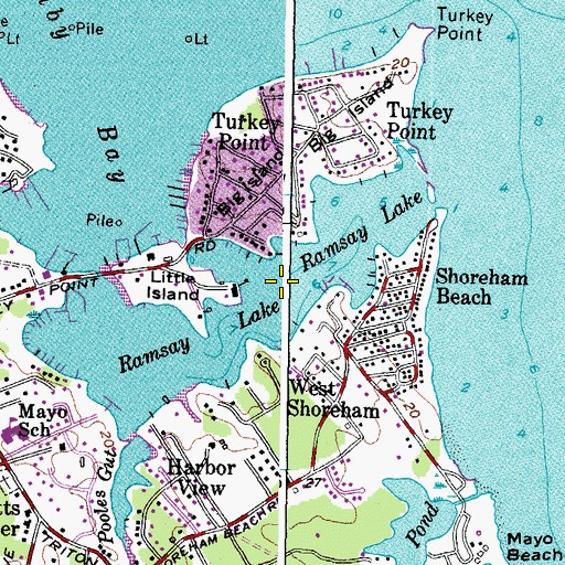 Topographic Map of Ramsay Lake, MD
