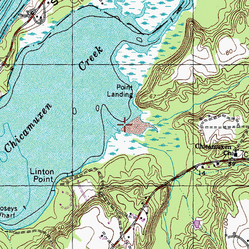 Topographic Map of Reeder Run, MD