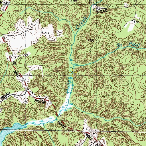 Topographic Map of Saint Paul Branch, MD