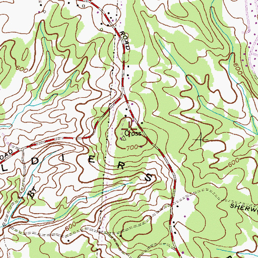 Topographic Map of Soldiers Delight, MD