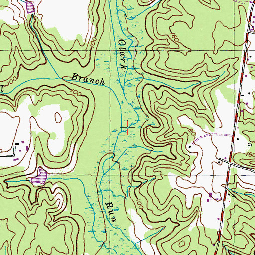 Topographic Map of Spring Hill Branch, MD