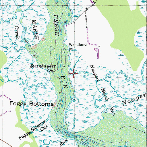 Topographic Map of Steinhauser Gut, MD