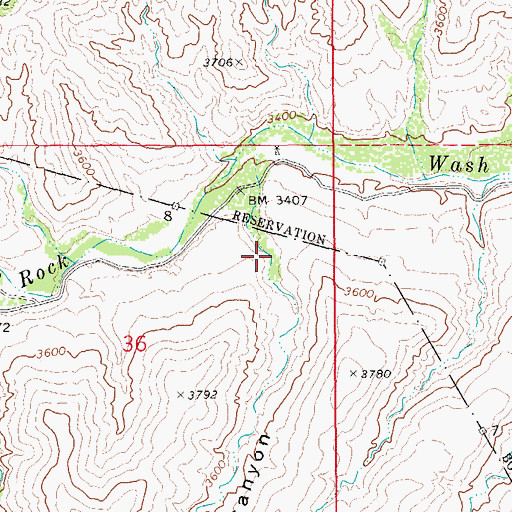 Topographic Map of Holdup Canyon, AZ