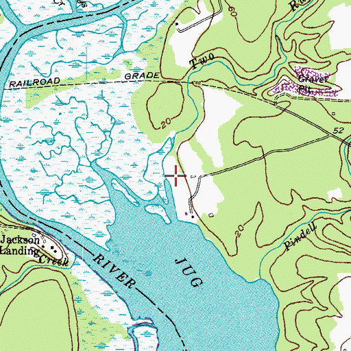 Topographic Map of Two Run Branch, MD