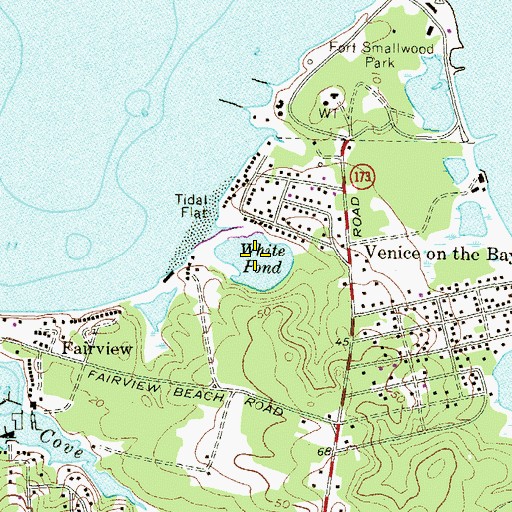Topographic Map of White Pond, MD