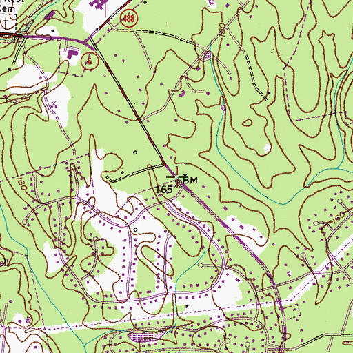 Topographic Map of Zekiah Swamp, MD