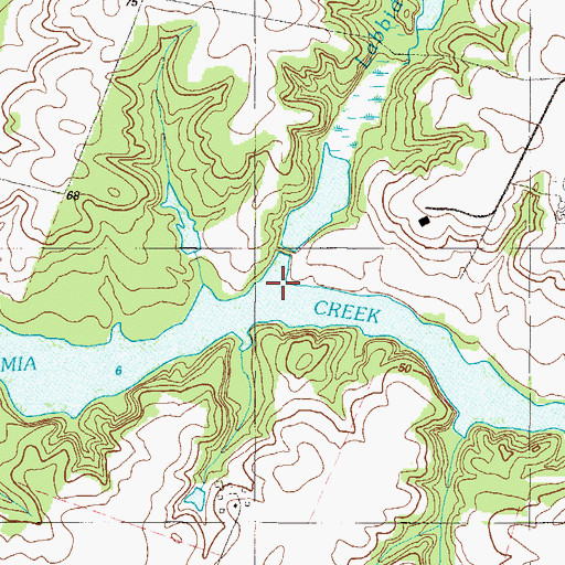 Topographic Map of Labbide Mill Creek, MD