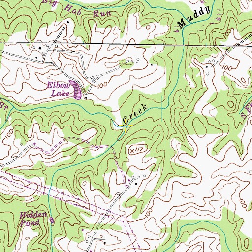 Topographic Map of Powerline Branch, MD