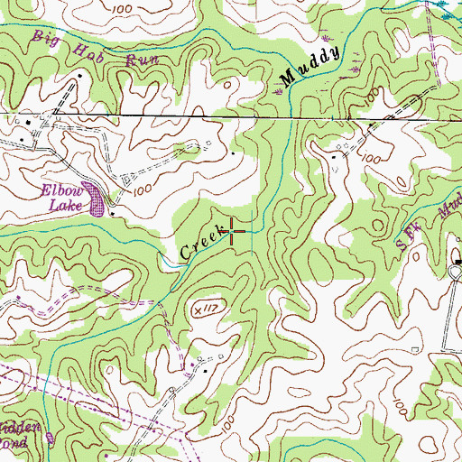 Topographic Map of Pumphandle Branch, MD