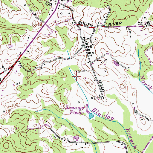 Topographic Map of Sycamore Hollow, MD