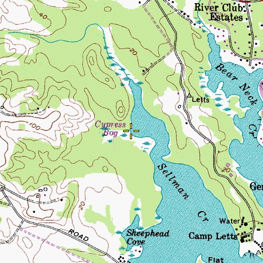 Topographic Map of Pasture Run, MD