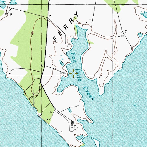 Topographic Map of Fox Hole Creek, MD