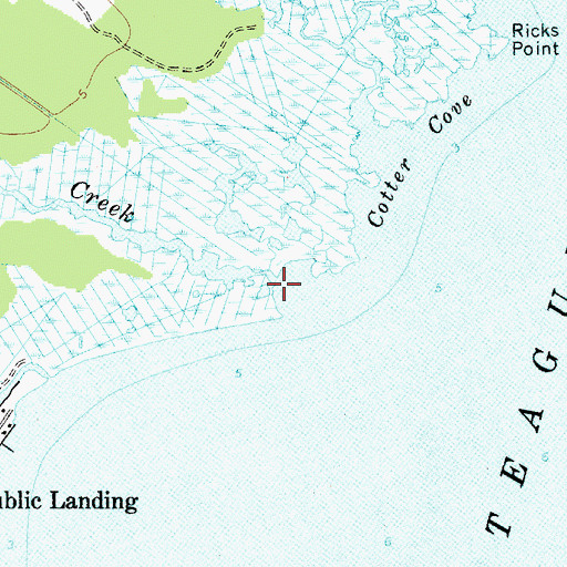 Topographic Map of Scarboro Creek, MD
