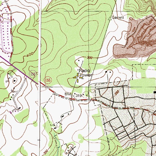 Topographic Map of WASA-AM (Havre De Grace), MD