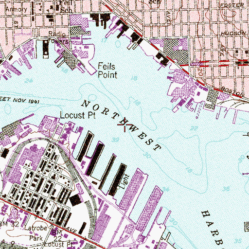 Topographic Map of West Channel, MD