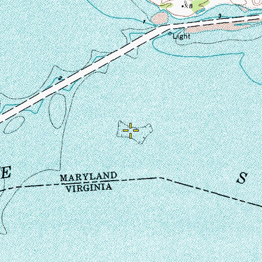 Topographic Map of The Muds, MD