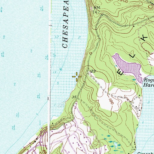 Topographic Map of Beaver Dam Fishery, MD