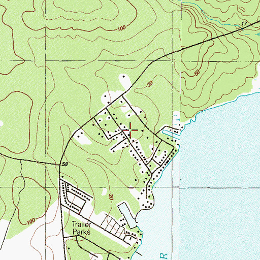 Topographic Map of Greenbank Farms, MD
