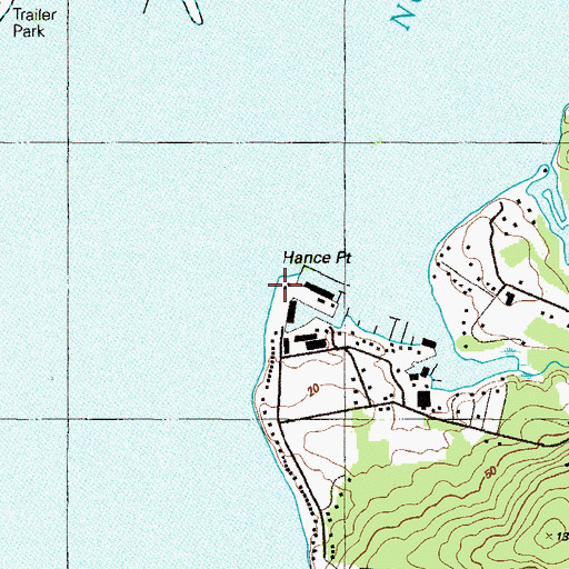 Topographic Map of Hance Point Fishery, MD