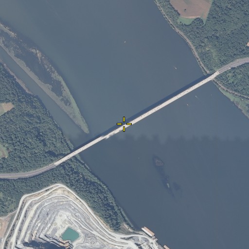 Aerial/Satellite Image of Millard E Tydings Memorial Bridge, MD