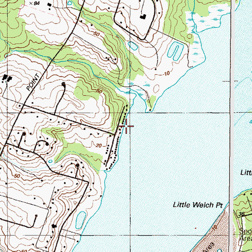 Topographic Map of Mrs Fords Fishery, MD