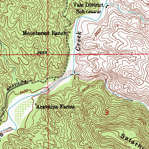 Topographic Map of Holy Joe Canyon, AZ